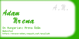 adam mrena business card